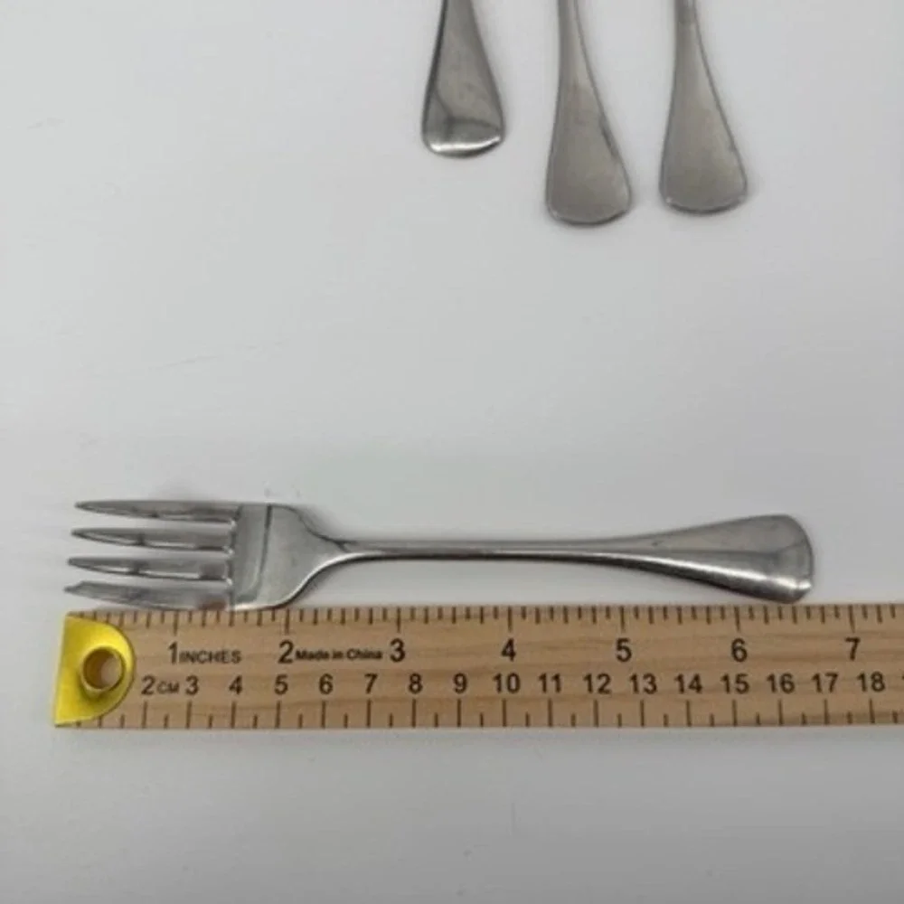 Oneida Round Tip Cabana‎ Stainless Flatware 6pc Lot Forks Spoons Replacement Set